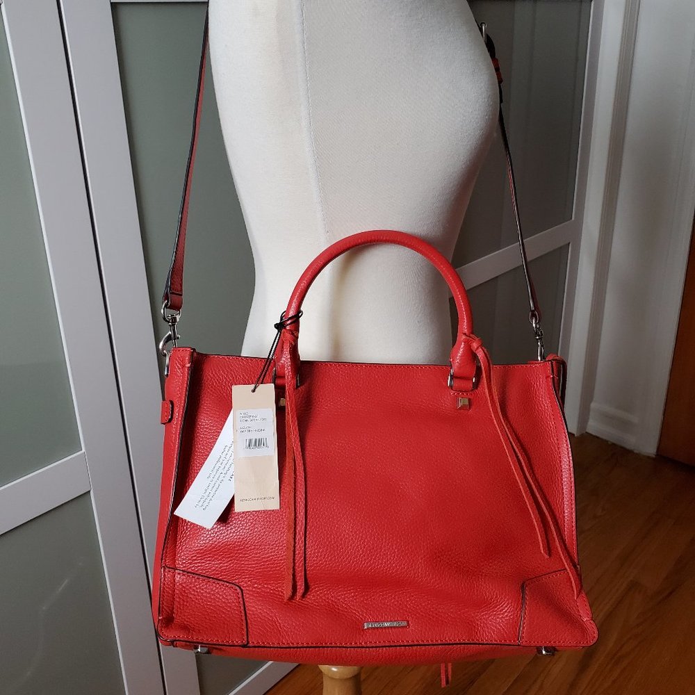 NWT Rebecca Minkoff Leather Satchel Crossbody - Picture 4 of 9